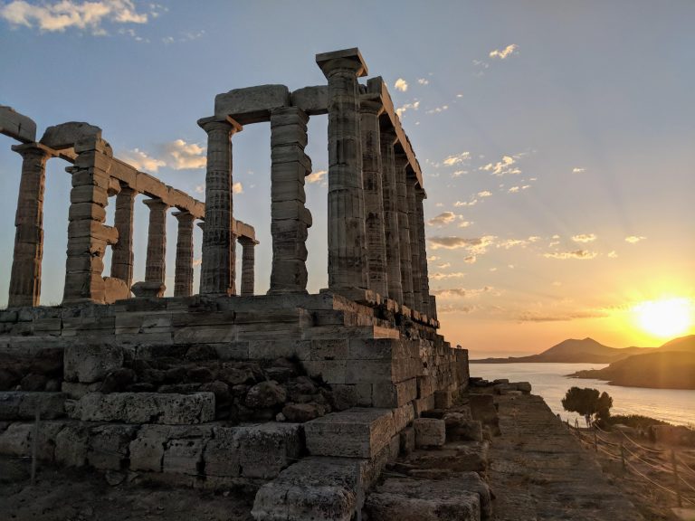 Sunset at the Temple of Poseidon Cape Sounion